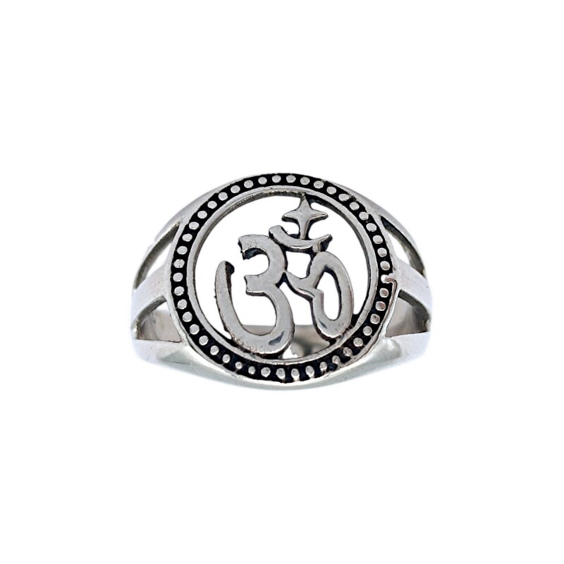 Anillo Signo Om-Plata 925-Sin piedra-AN3612 sinpiedra