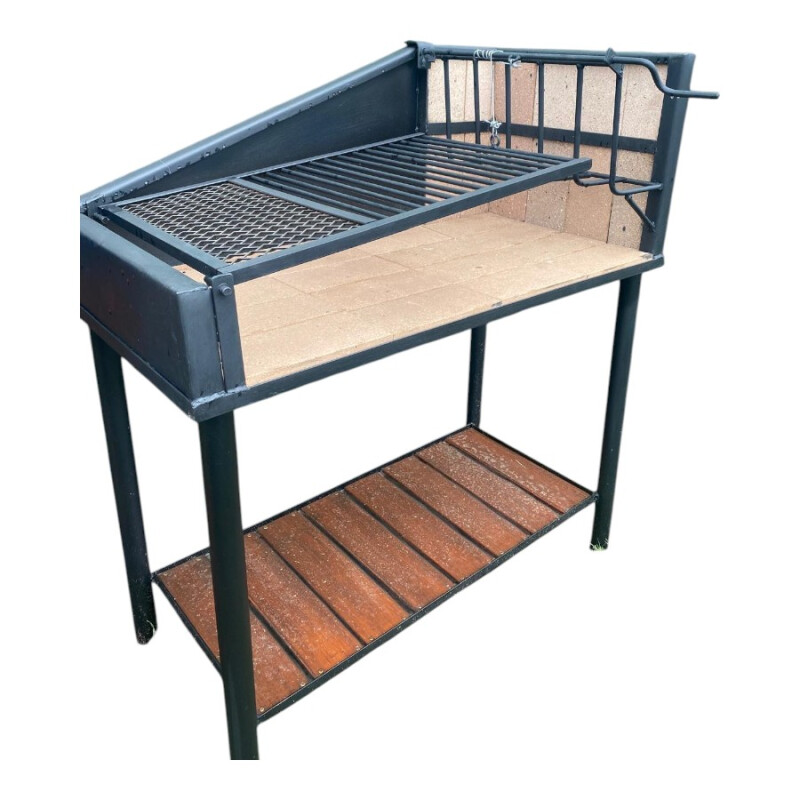 Parrillero 120x60 cm con Refractarios y Estante Parrillero 120x60 cm con Refractarios y Estante