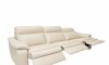 Sillón recliner 3 Cuerpos Rubi - 100% Cuero Arena