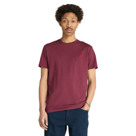 Polo Oyster River Manga Corta Slim Fit Hombre Burgundy