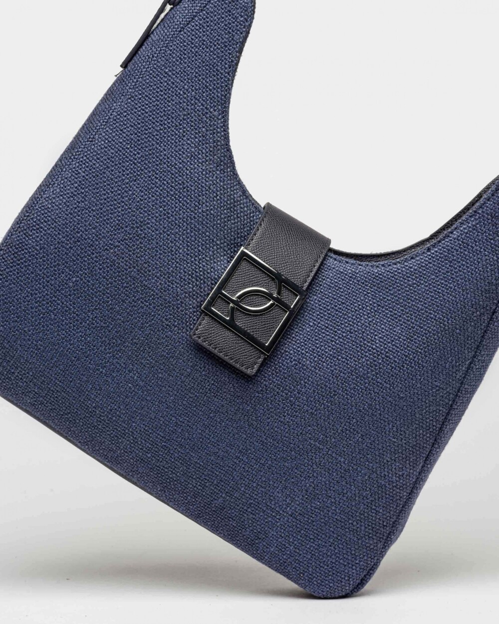 Cartera al hombro Signature en canvas Azul