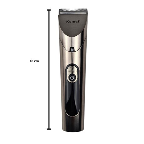 Corta Pelo Barba Profesional Inalámbrica KEMEI KM-1627 Gris