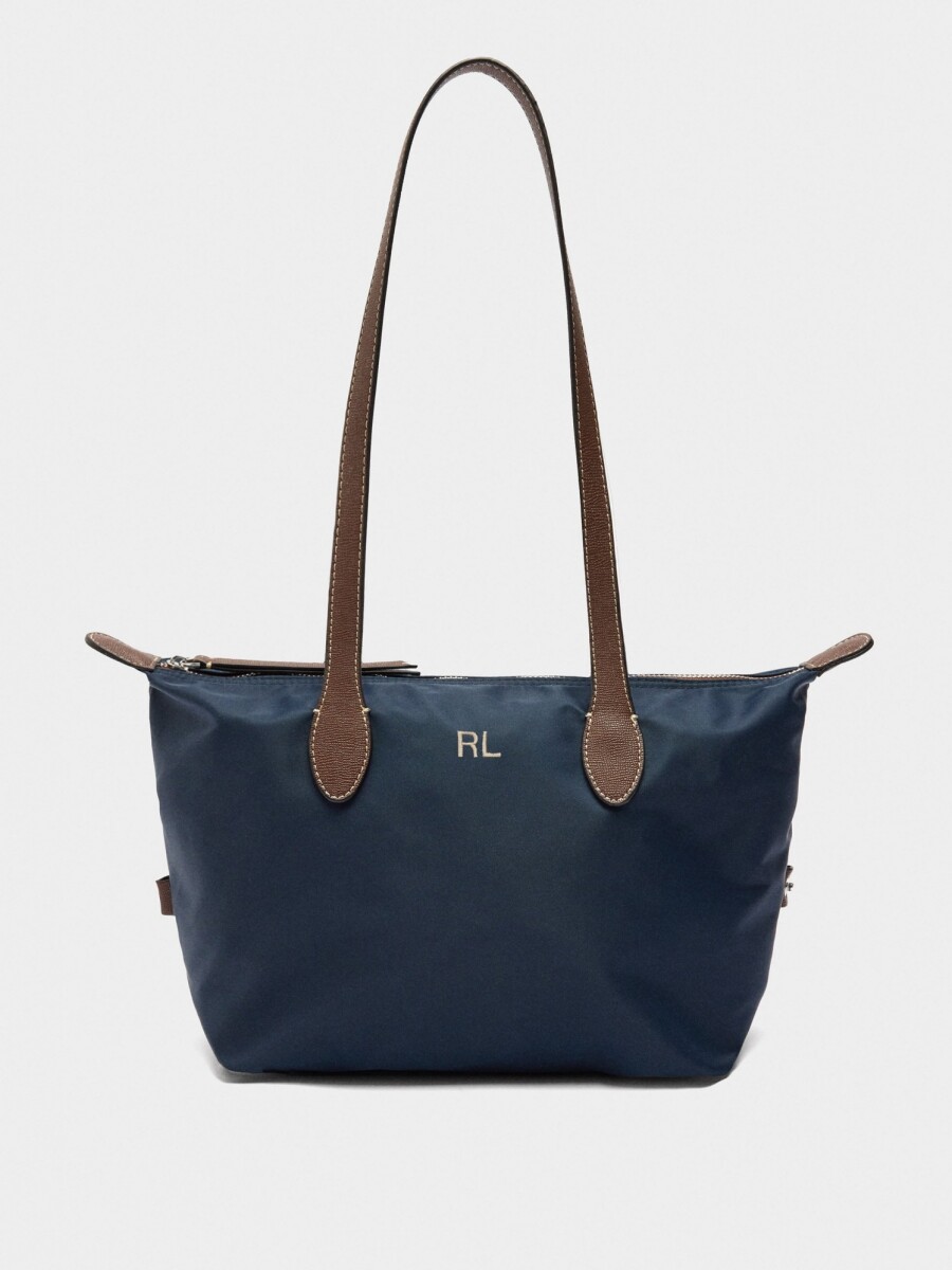 Bolso Shopper De Nylon S azul-marino