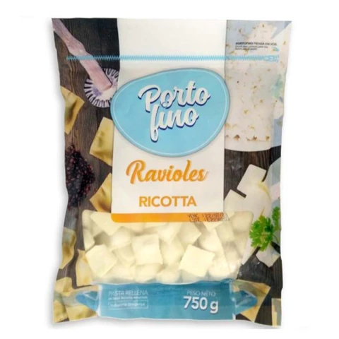Ravioles de Ricota Portofino 750 Gramos Ravioles de Ricota Portofino 750 Gramos