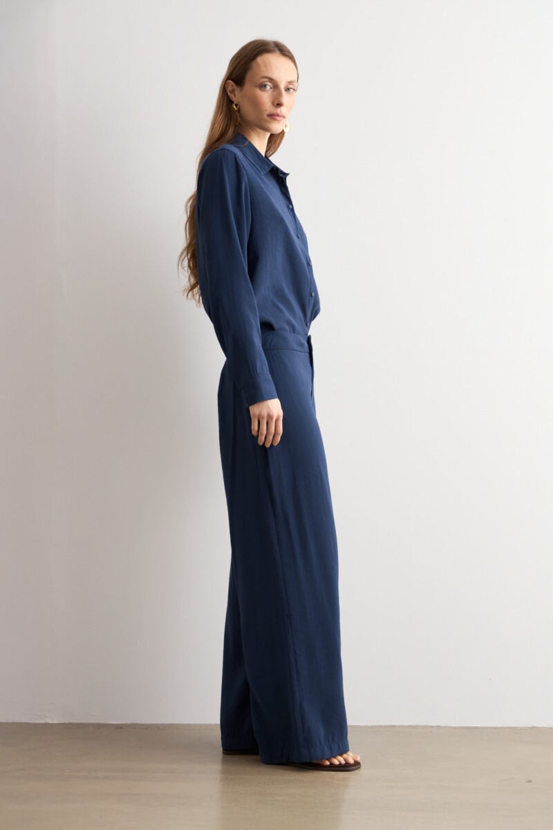 Pantalon recto azul marino