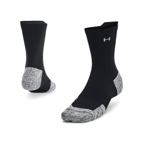 UA AD Run Cushion 1pk Mid-WHT BLK-001