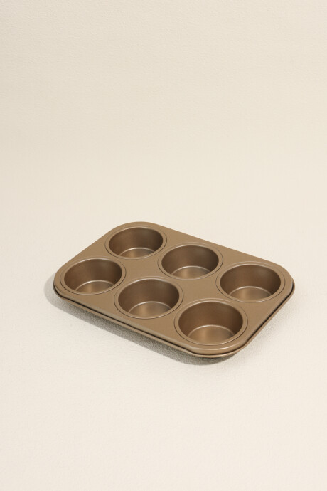 Horno Asadera Muffins 6 Moldes 8 Color Unico