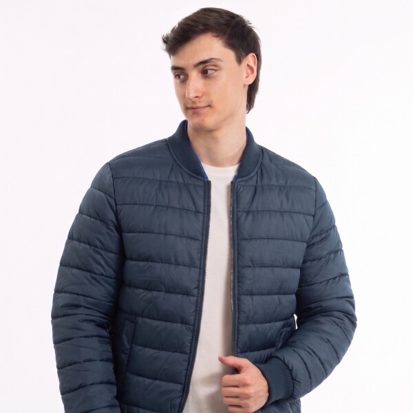 Campera Bomber Nylon Navy