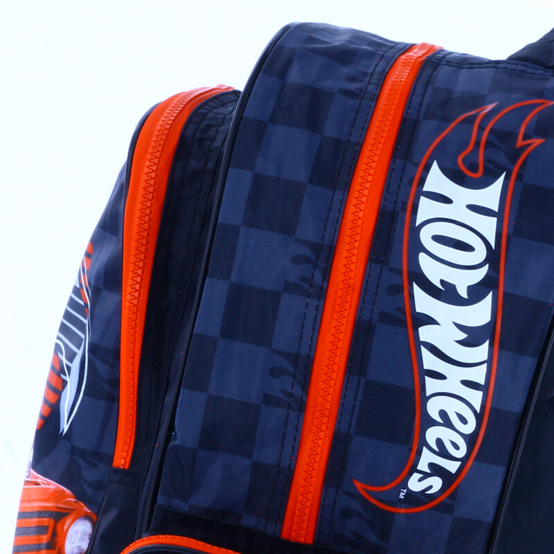 Mochila Hot Wheels 03 Negro - Rojo