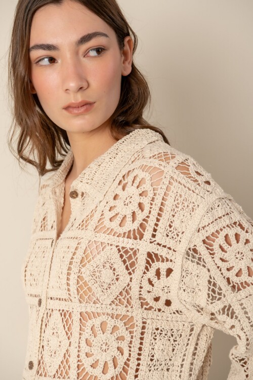 Camisa crochet Numa Camisa crochet Numa