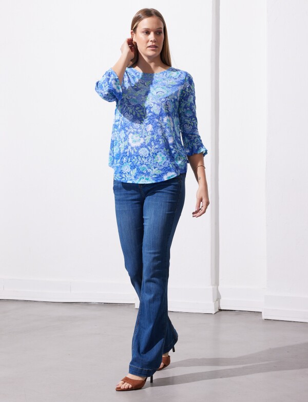 Blusa Printed MULTI/CELESTE