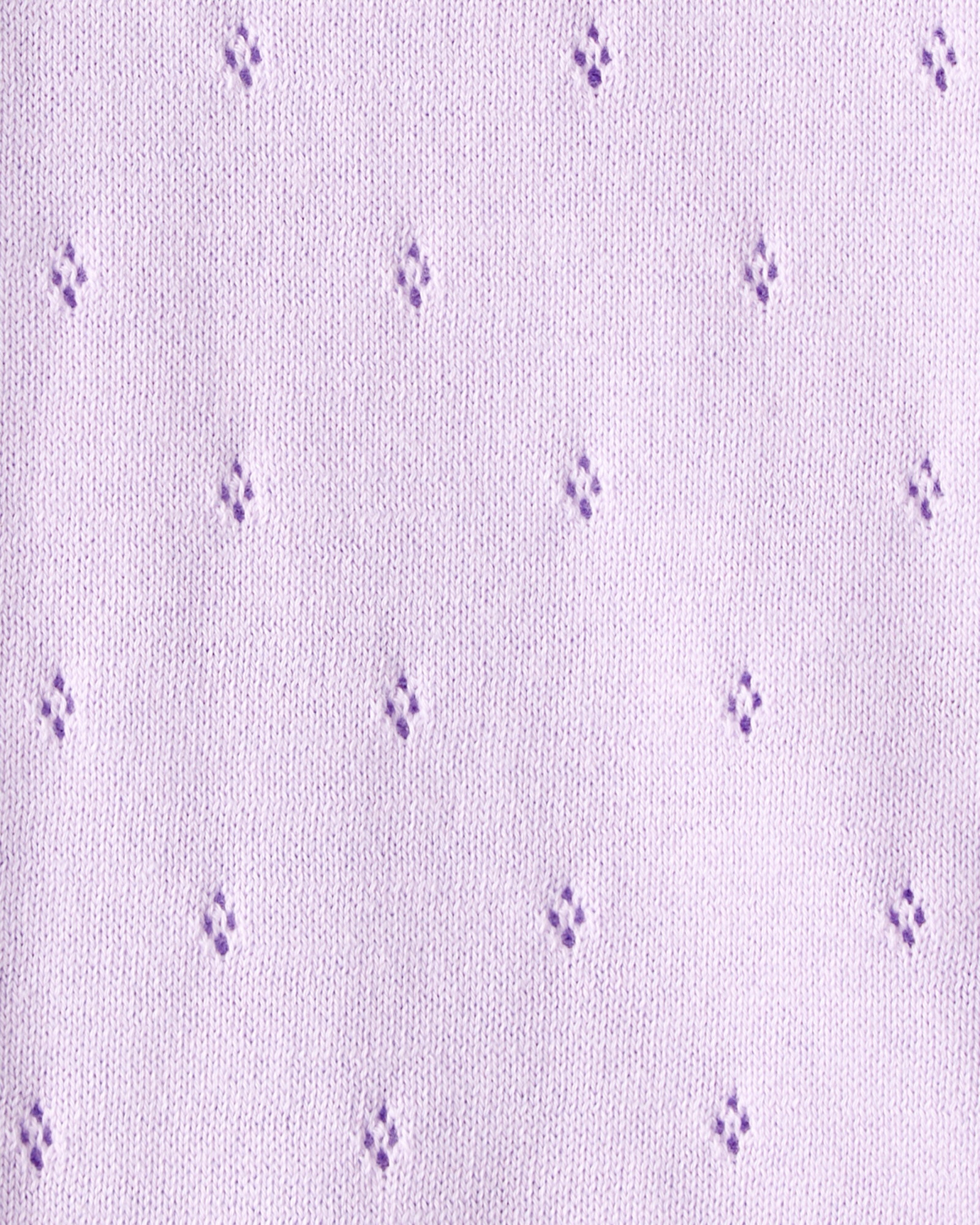 Body de algodón calado, manga con volados Sin color