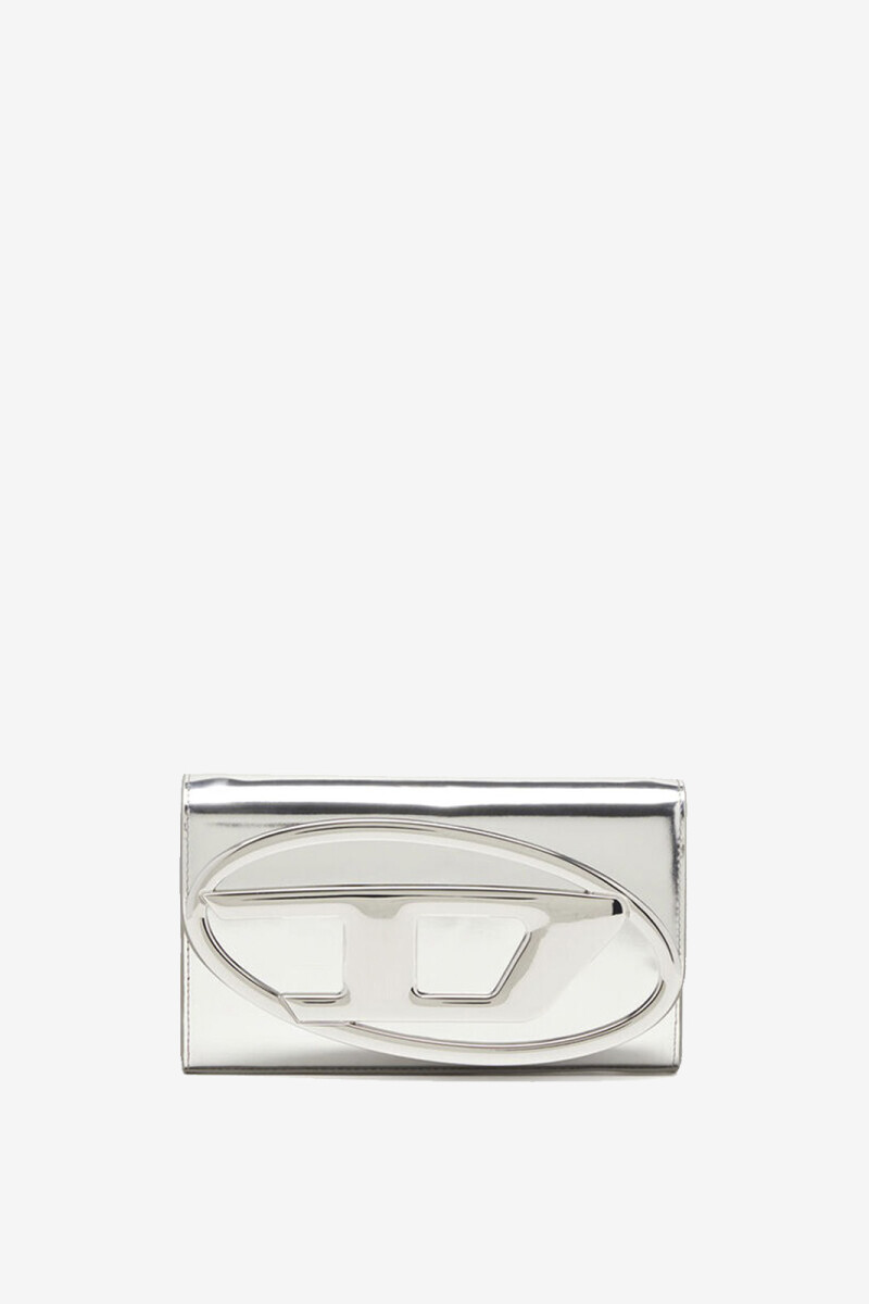 BILLETERA / MINIBOLSO 1DR CUER Plata