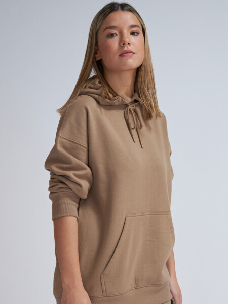 Hoodie deportivo Visón