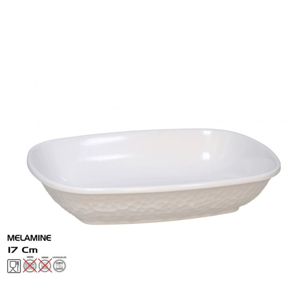 Mini Fuente Diamond 17 x 12,5 cm de Melamina – Blanco MINI FUENTE DIAMOND 17X12.5 - MELAMINA