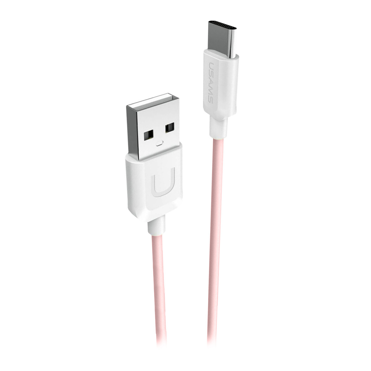 Cable De Datos Usams Sj099 Usb A A Tipo C 1 Metro - ROSADO 