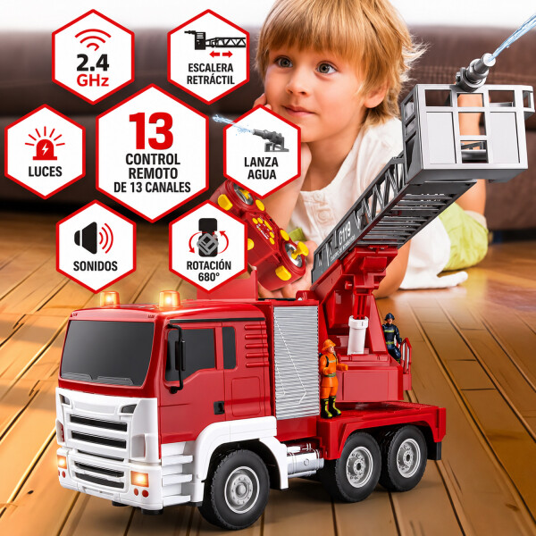 Camión De Bombero Eléctrico Control Remoto 2037 CAMION BOMBEROS CONTROL REMOTO 2037