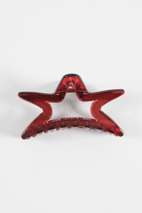 Broche estrella rojo