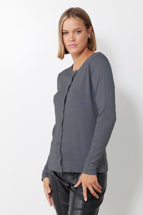 Cardigan Basico GRIS