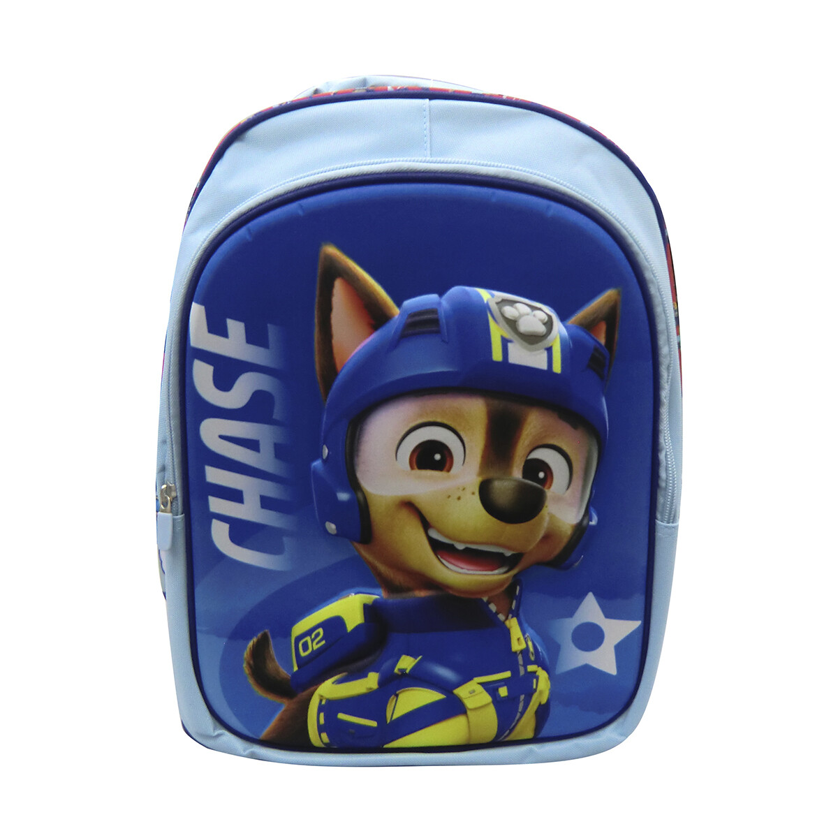 Mochila Infantil 3D Paw Patrol Tafeta Grande 40 x 30 cm - AZUL/CELESTE 