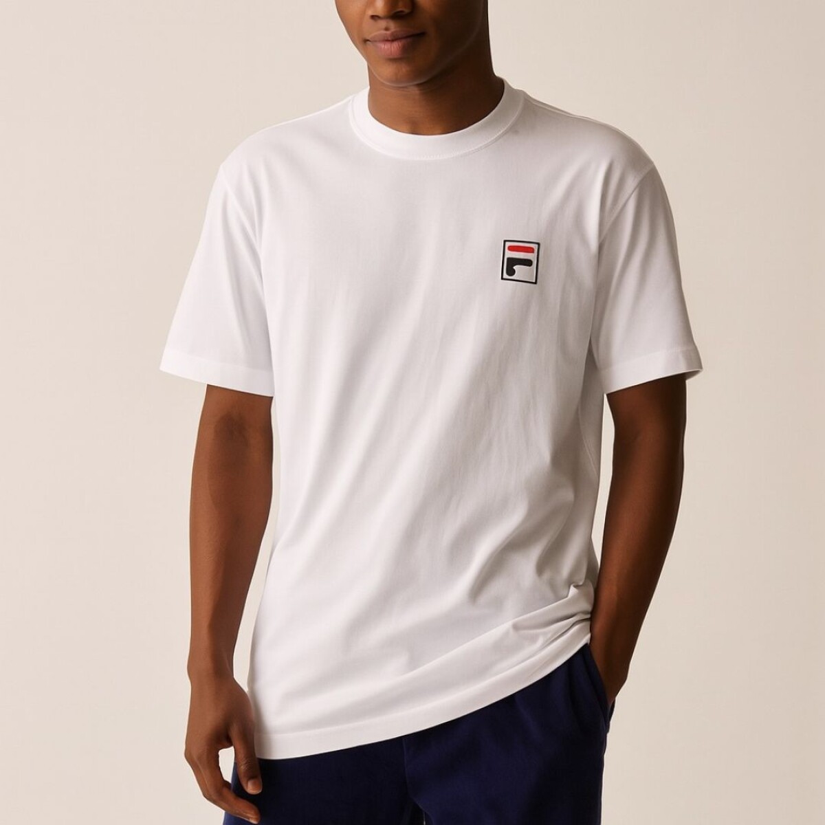 REMERA HOMBRE MANGA CORTA FILA HERITAGE F-BOX - Blanco 