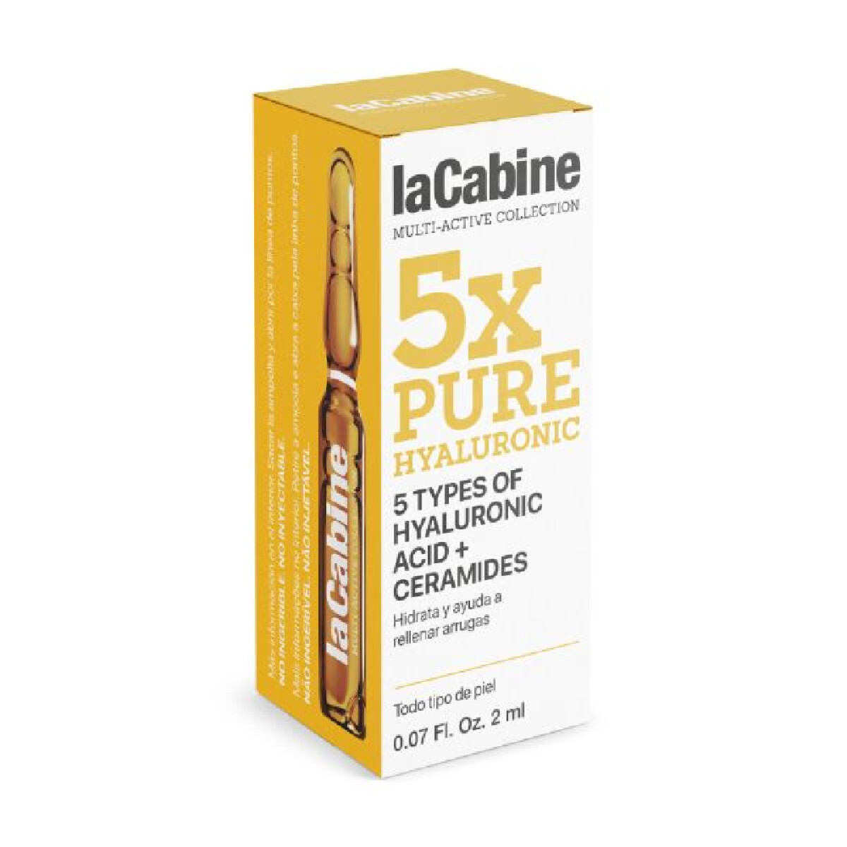 La Cabine Ampollas con ácido hialurónico 5 x Pure 1 unidad x 2ml. 