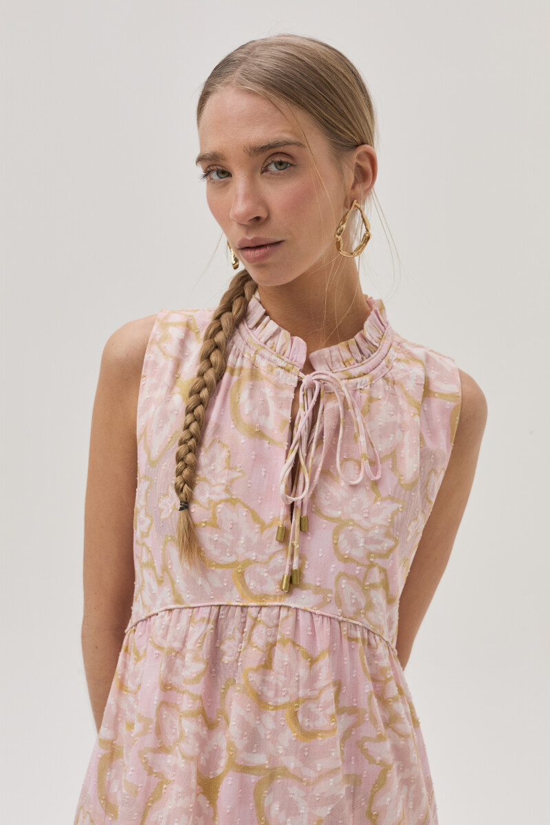 Vestido Gardenia Rosa Claro