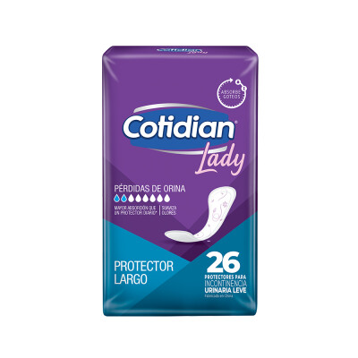 Protector Largo Cotidian Lady 26 Uds. Protector Largo Cotidian Lady 26 Uds.