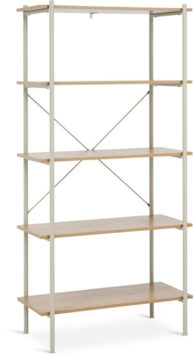 Estanteria Vandborg 5 Estantes - Roble/Beige 