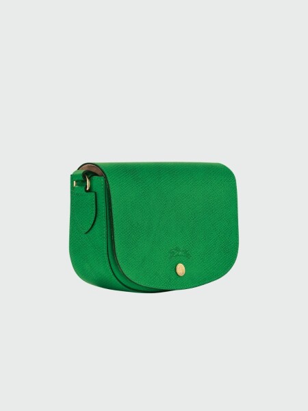 Longchamp- Cartera con solapa estilo bandolera S, Épure Verde