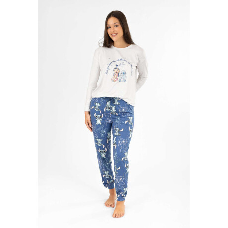 Pijama stitch illustration Azul
