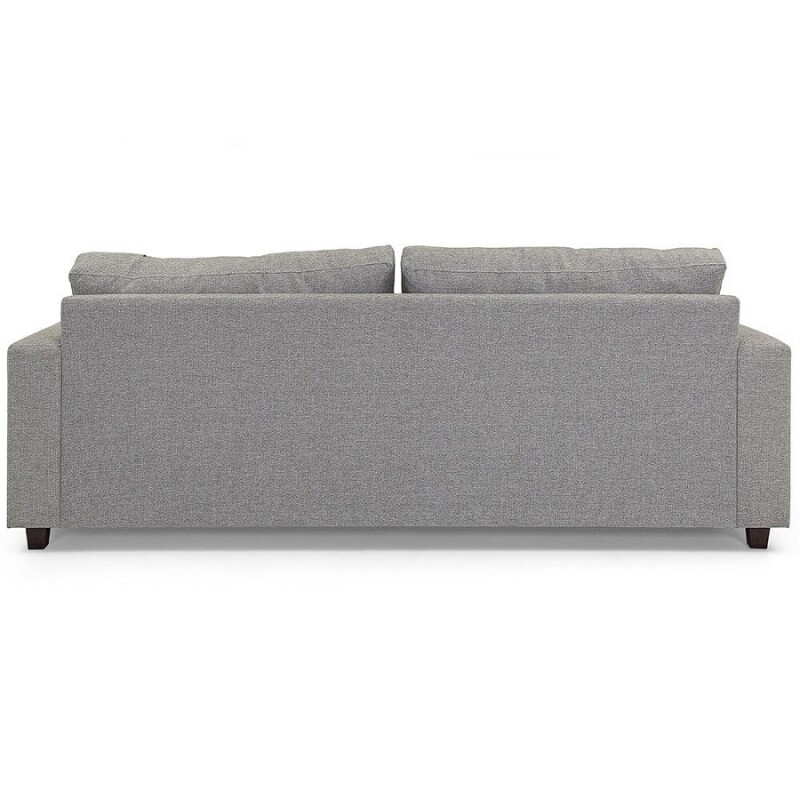 SOFA 4 CUERPOS - TAPIZADO TELA TRAMADA CRUDA CON NEGRO SOFA 4 CUERPOS - TAPIZADO TELA TRAMADA CRUDA CON NEGRO