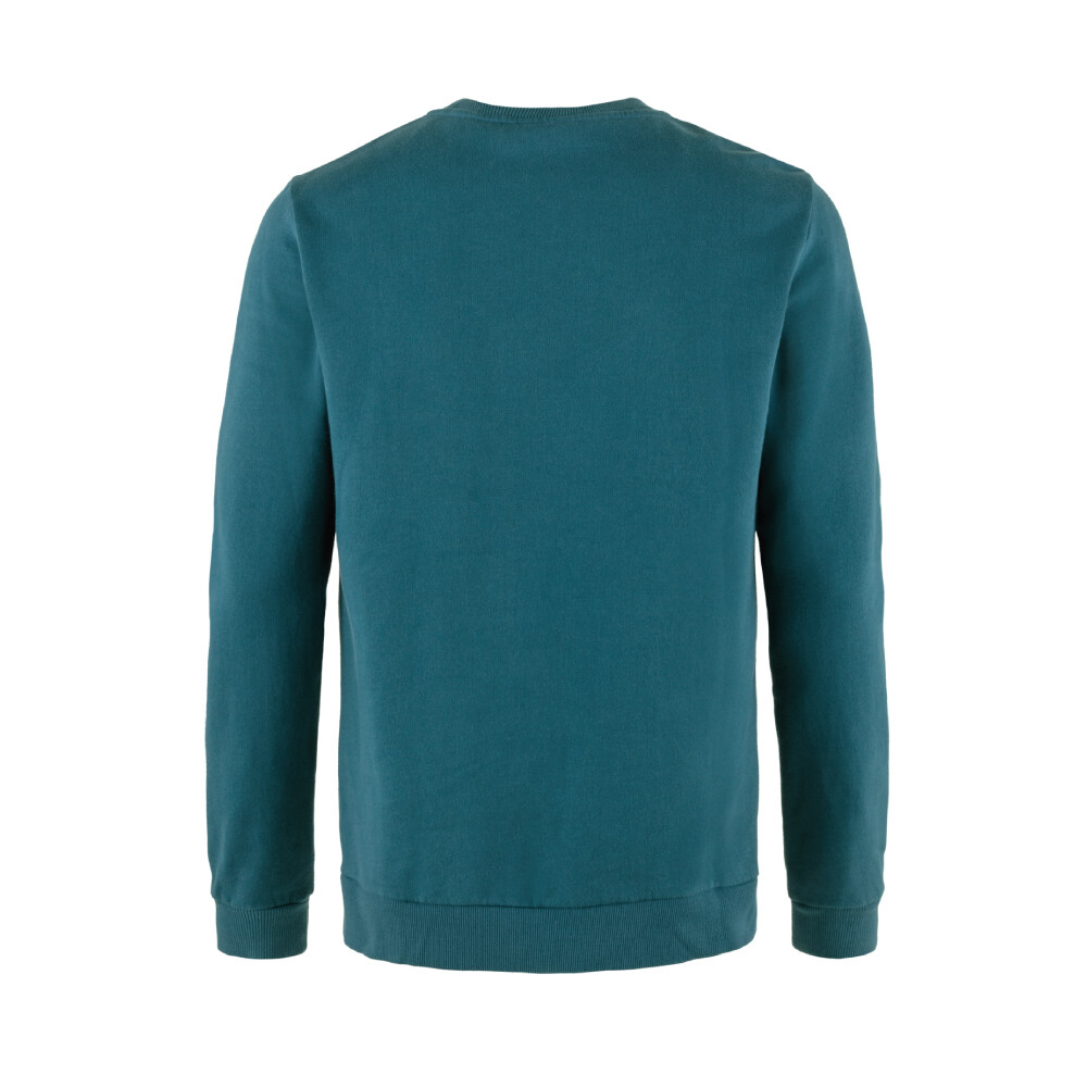 Fjallraven Logo Sweater - Hombre Deep Sea
