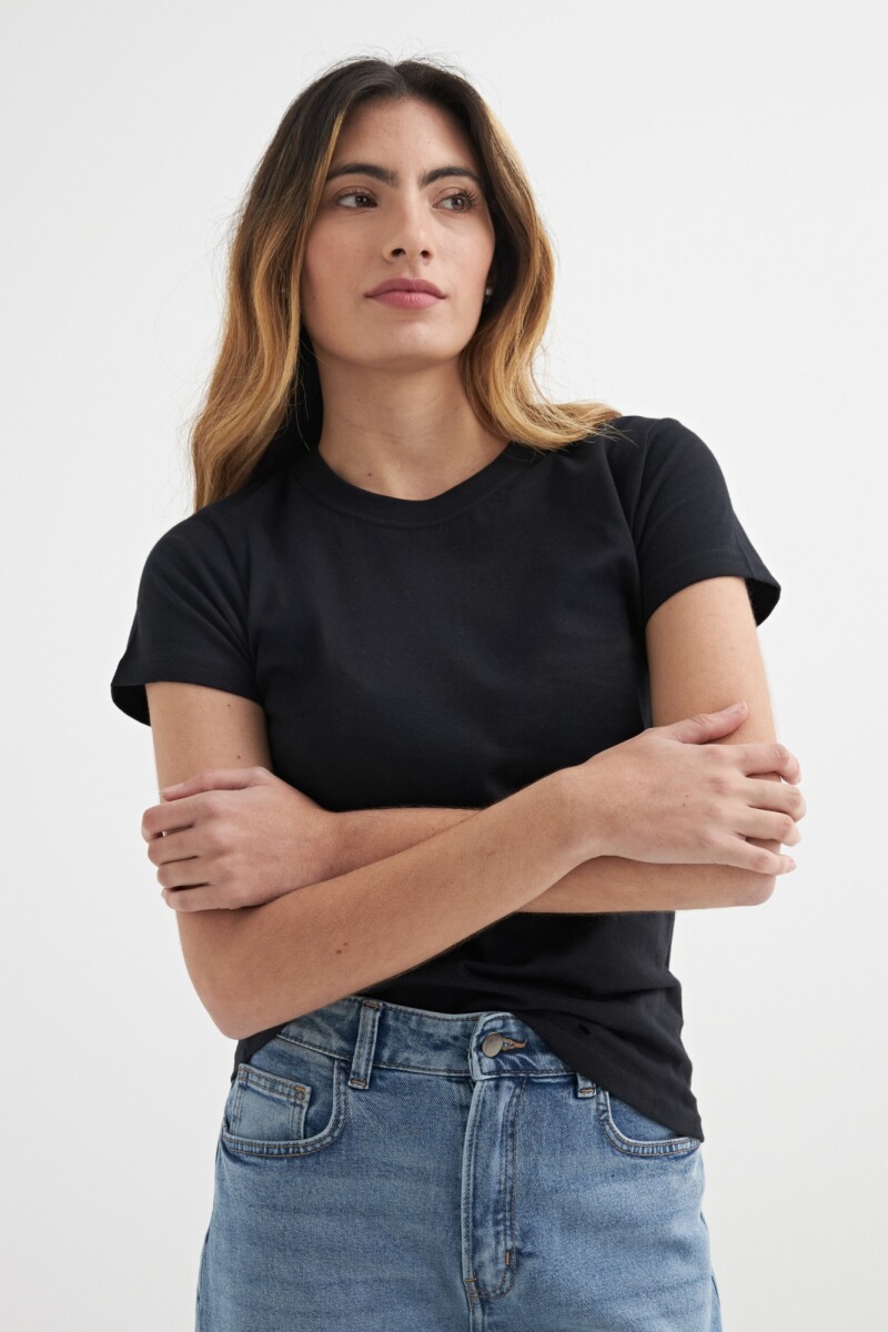 Remera básica - Negro 