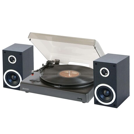 Bandeja De Vinilo Sharp Rp40 Negro C/ Parlantes Bandeja De Vinilo Sharp Rp40 Negro C/ Parlantes