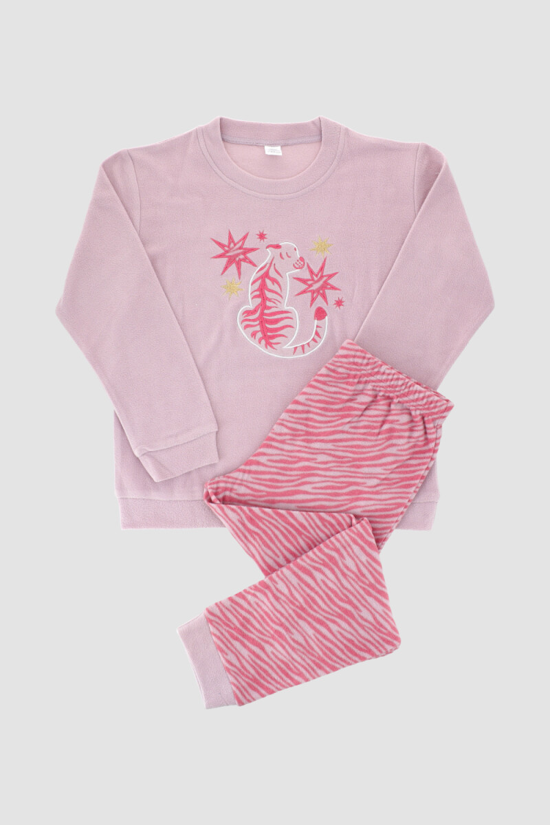 Pijama tiger pink - Rosado 