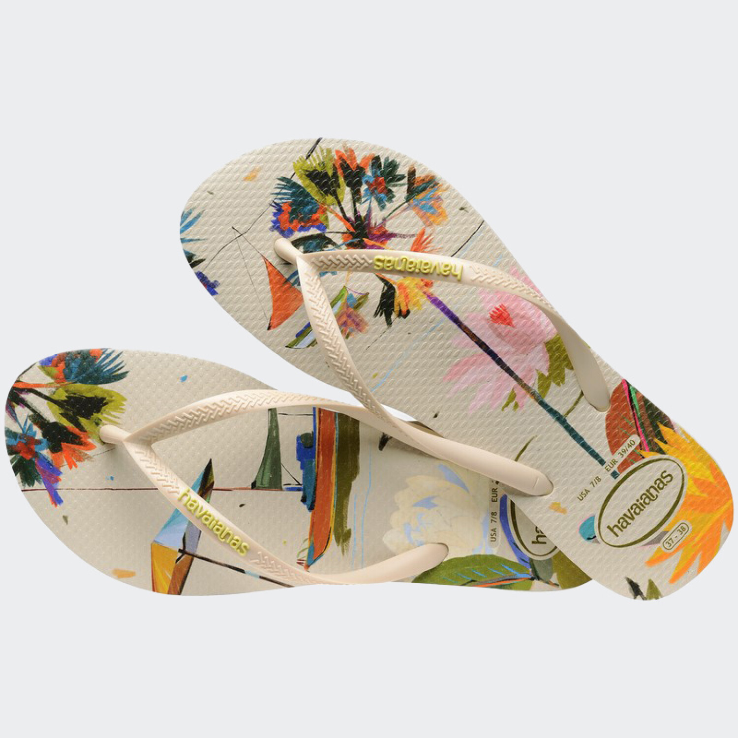 Ojotas Havaianas Slim Summer Bliss Beige — Inbox