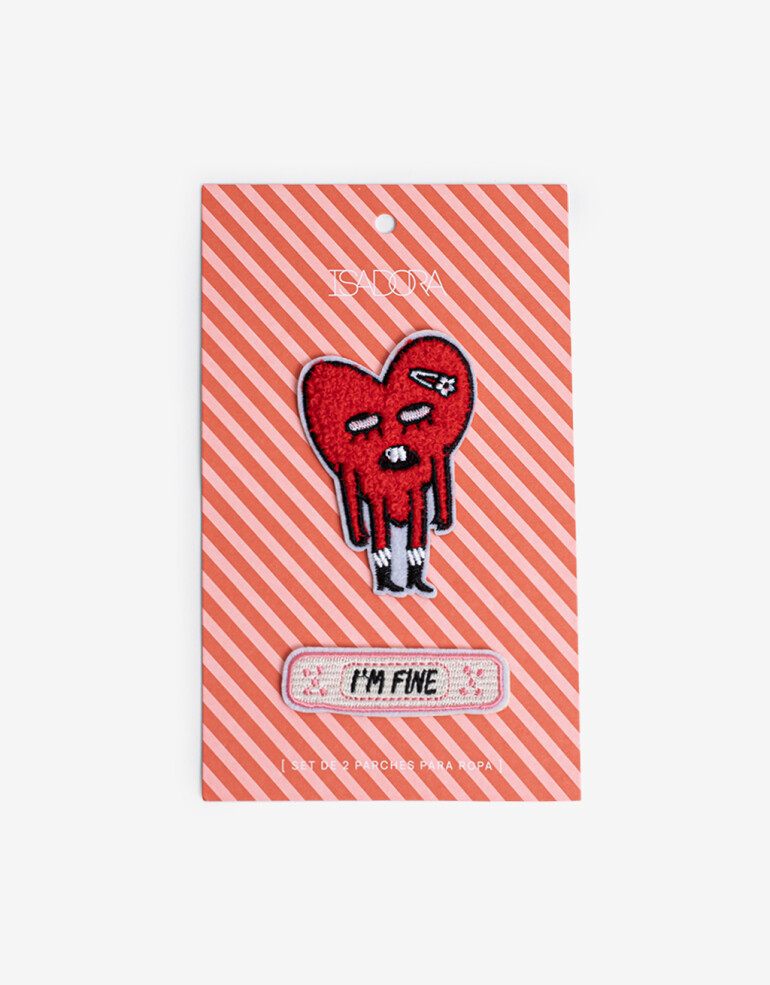 Pañuelos Raso Set De Parches Broken Hearts - Combinacion Multicolor