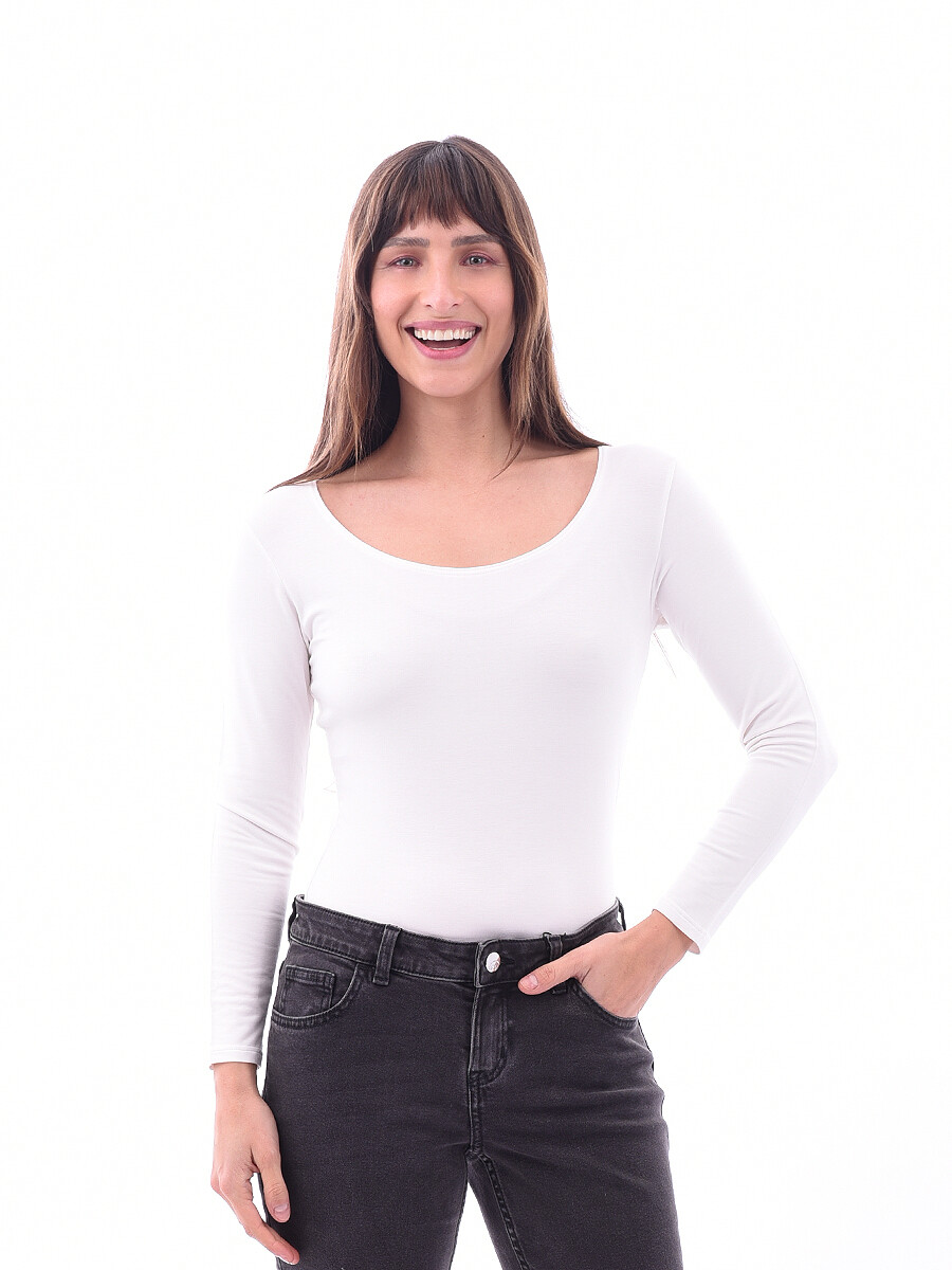 REMERA BÁSICA SOFIA - BLANCO 