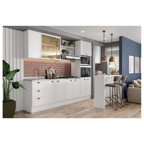 Armario Cocina Americana 2 Hornos Blanco