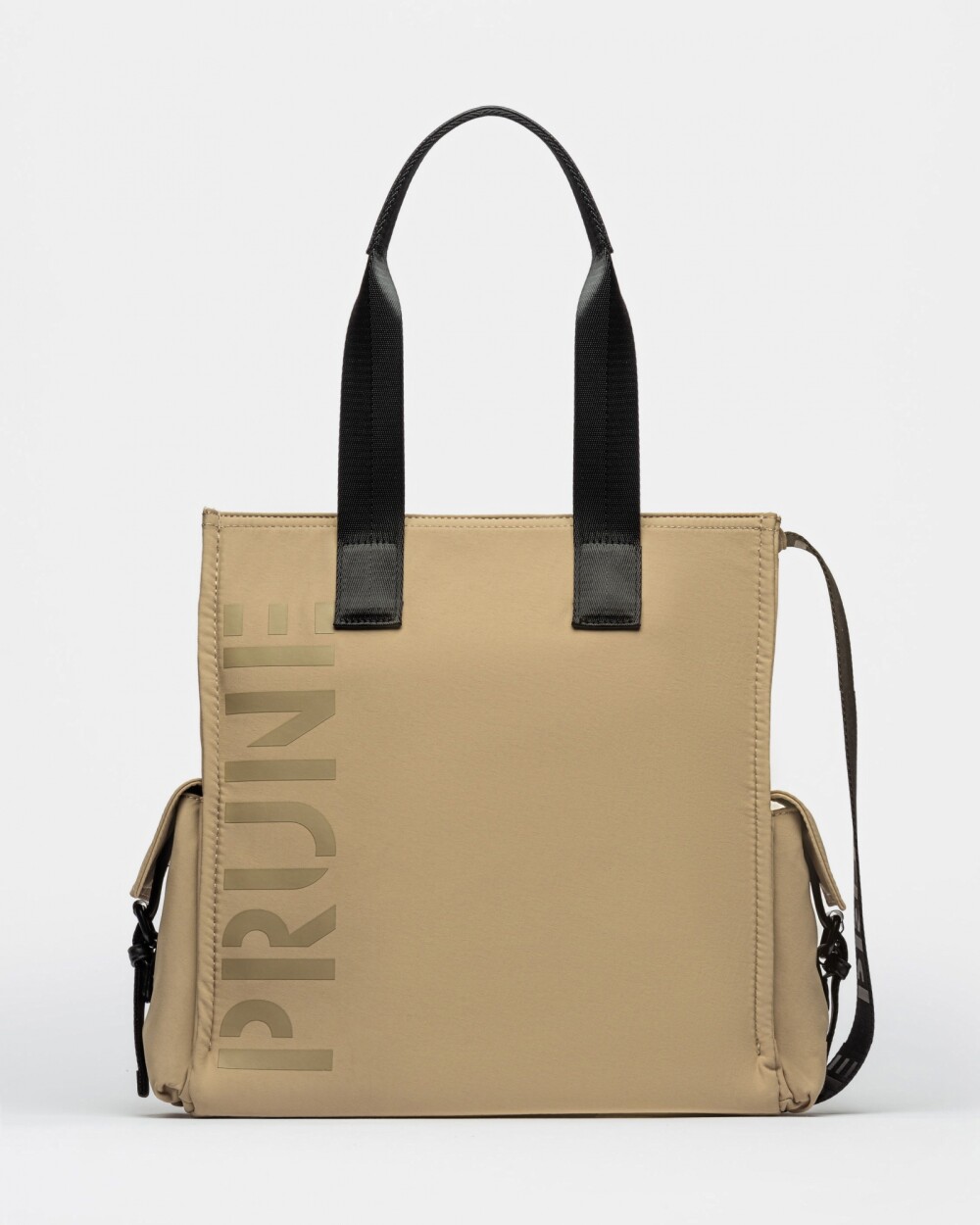Cartera Al Hombro Light Nylon Negro Taupe