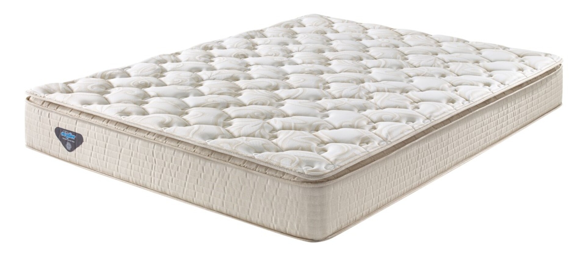 Colchón Espuma 2 Plazas ECOFLEX D60 Pillow 138 x 188 x 26 cm 