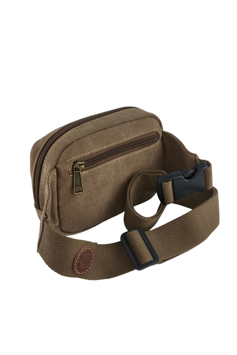 Riñonera de Lona Premium Marrón