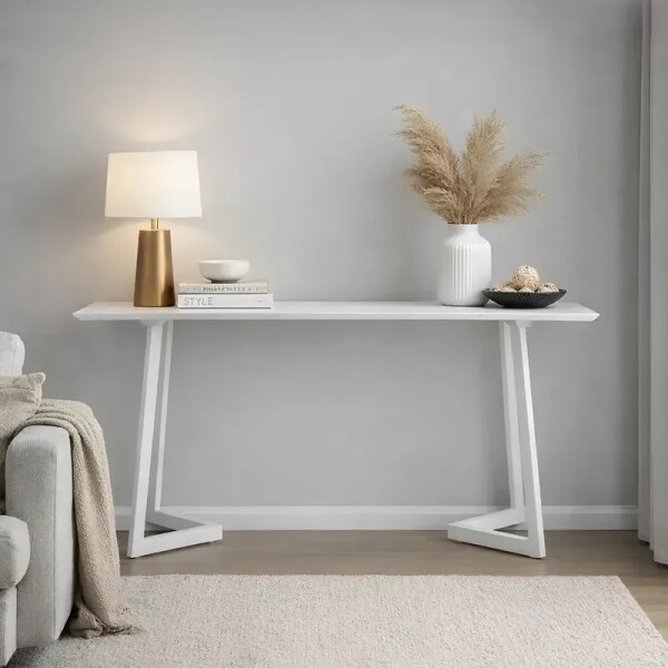 Aparador de madera con vidrio color blanco Aparador de madera con vidrio color blanco