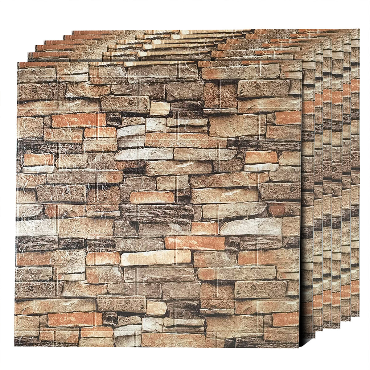 Set x30 Placa De Revestimiento simil piedra - GRANITO RÚSTICO OXIDO 