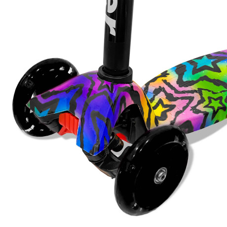 Monopatín Tripatín Estampado C/ Luz Scooter Regulable Estrellas