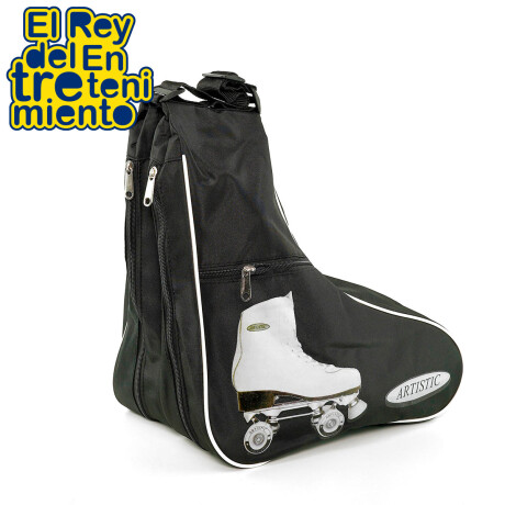 Bolso Alforja P/ Patines + Cubrebota Lycra Colores Negro