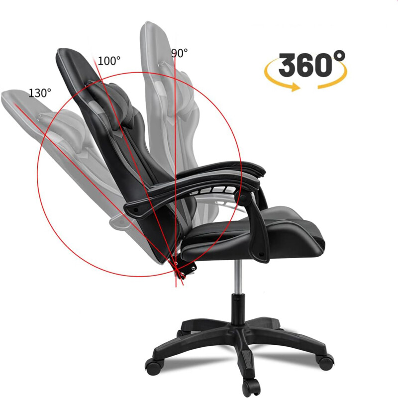 Silla gamer giratoria ROSA CLARO