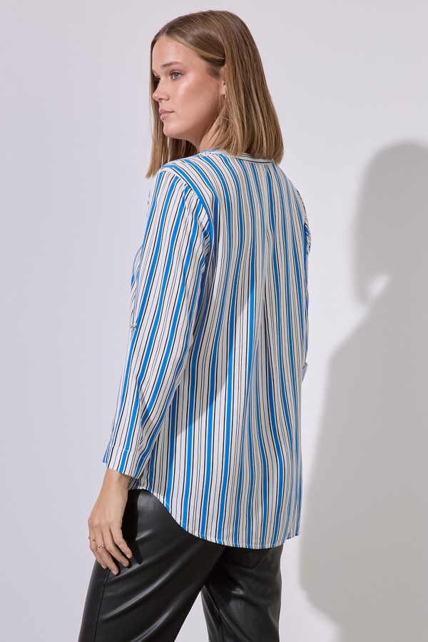 Blusa Stripes BLANCO/MULTI