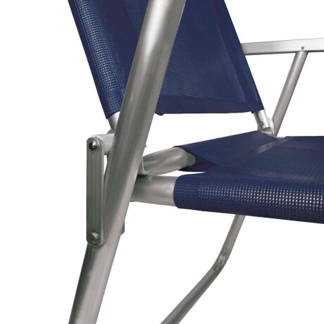 Reposera Silla Alta Plegable en Aluminio Mor Oversize Azul Marino